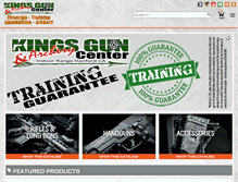 Tablet Screenshot of kingsguncenter.com